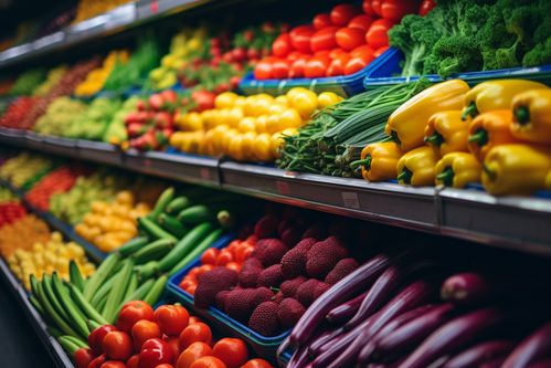 田间至餐桌的鲜活见证 农产品新鲜蔬菜货架摄影艺术